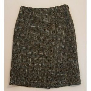 Max Mara Virgin Wool Skirt Lined Made In Italy